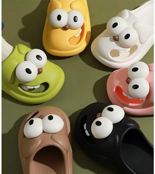3D Big Eye Dog Fun Cartoon Package Head Eva Slippers