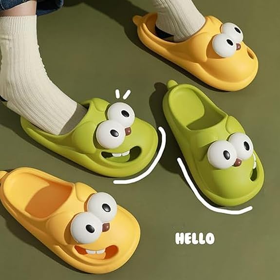 3D Big Eye Dog Fun Cartoon Package Head Eva Slippers