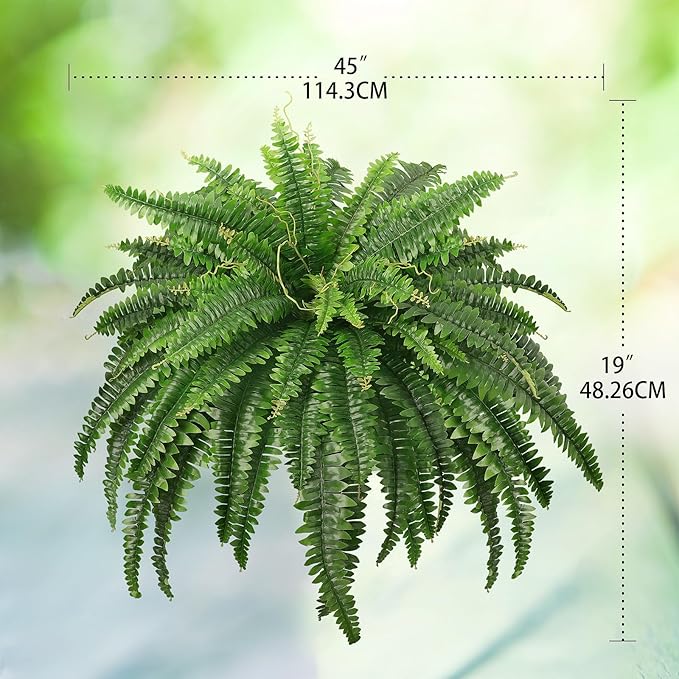 🔥 $9.98 On Sale Today Only 🌱 UV-Resistant Lifelike Artificial Boston Fern