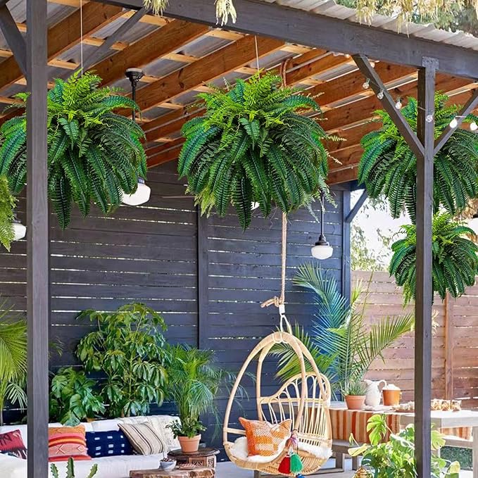 🔥 $9.98 On Sale Today Only 🌱 UV-Resistant Lifelike Artificial Boston Fern