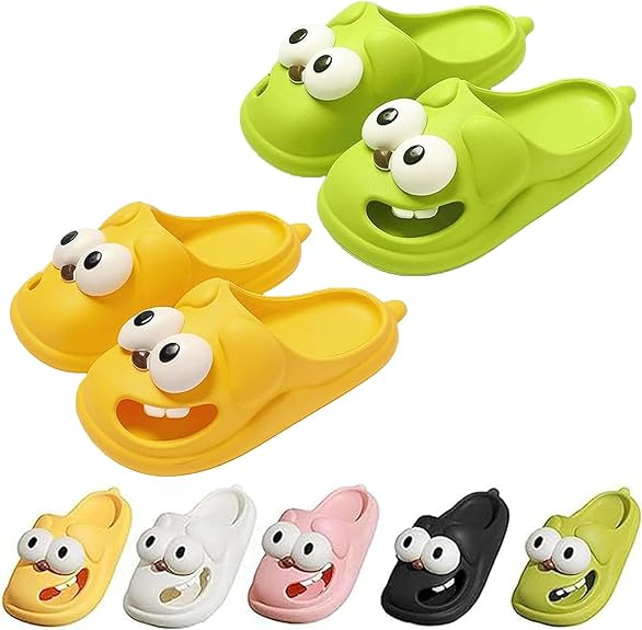 3D Big Eye Dog Fun Cartoon Package Head Eva Slippers