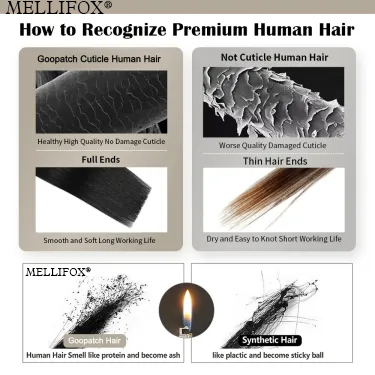 🔥$9.99 Today Only 🎁Mellifox®Virgin Human Hair Seamless Tape-In Extensions