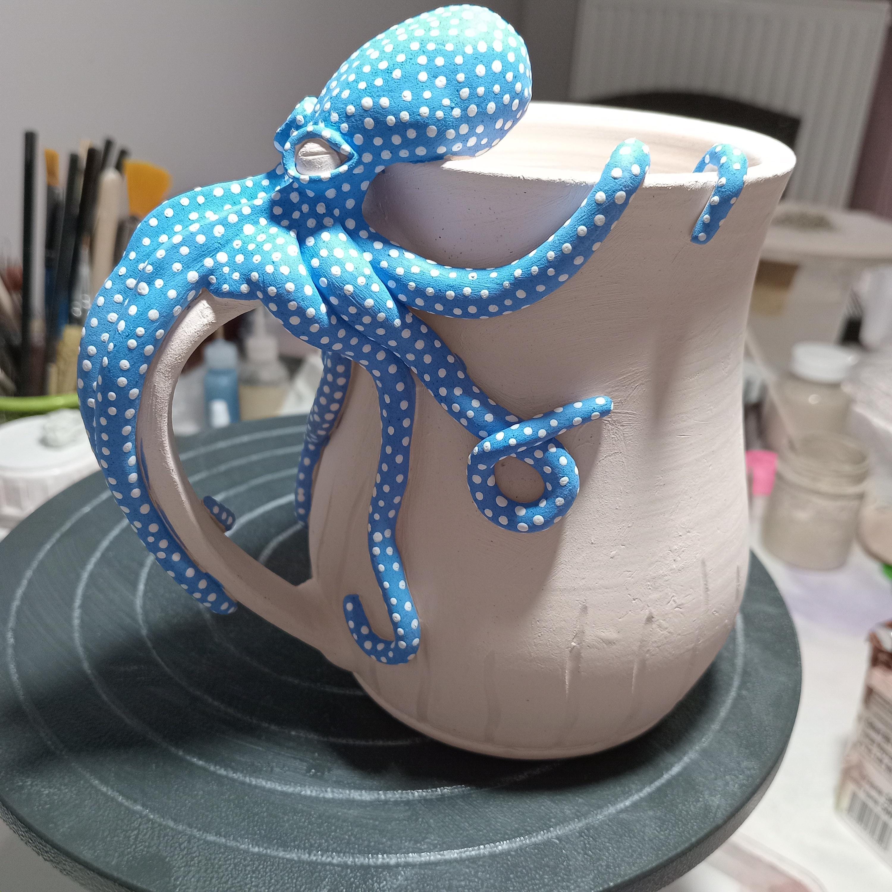 🐙Handmade Octopus Mug