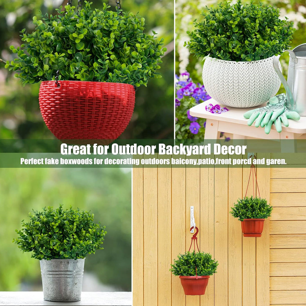 🌿Outdoor Artificial Boxwood Shrubs