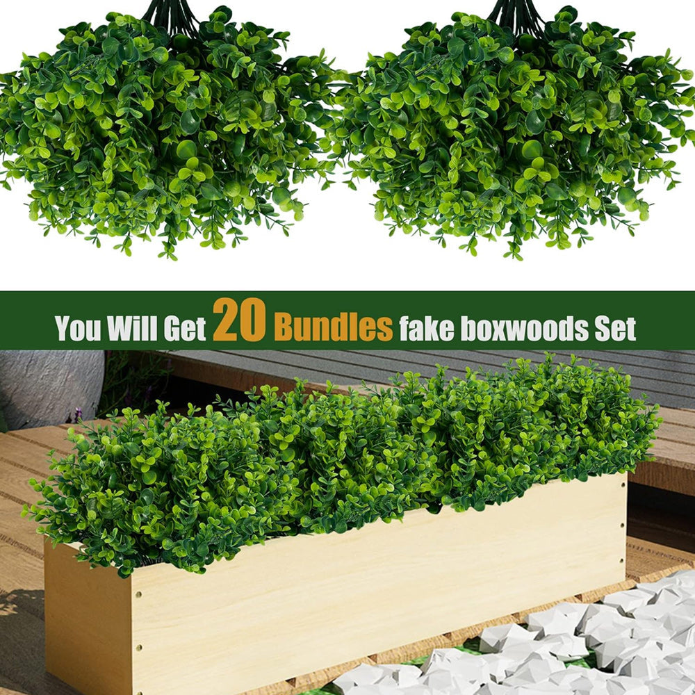 🌿Outdoor Artificial Boxwood Shrubs