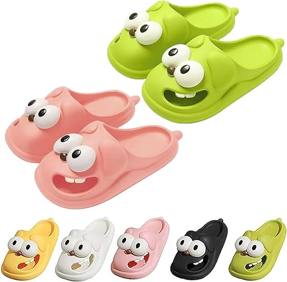 3D Big Eye Dog Fun Cartoon Package Head Eva Slippers