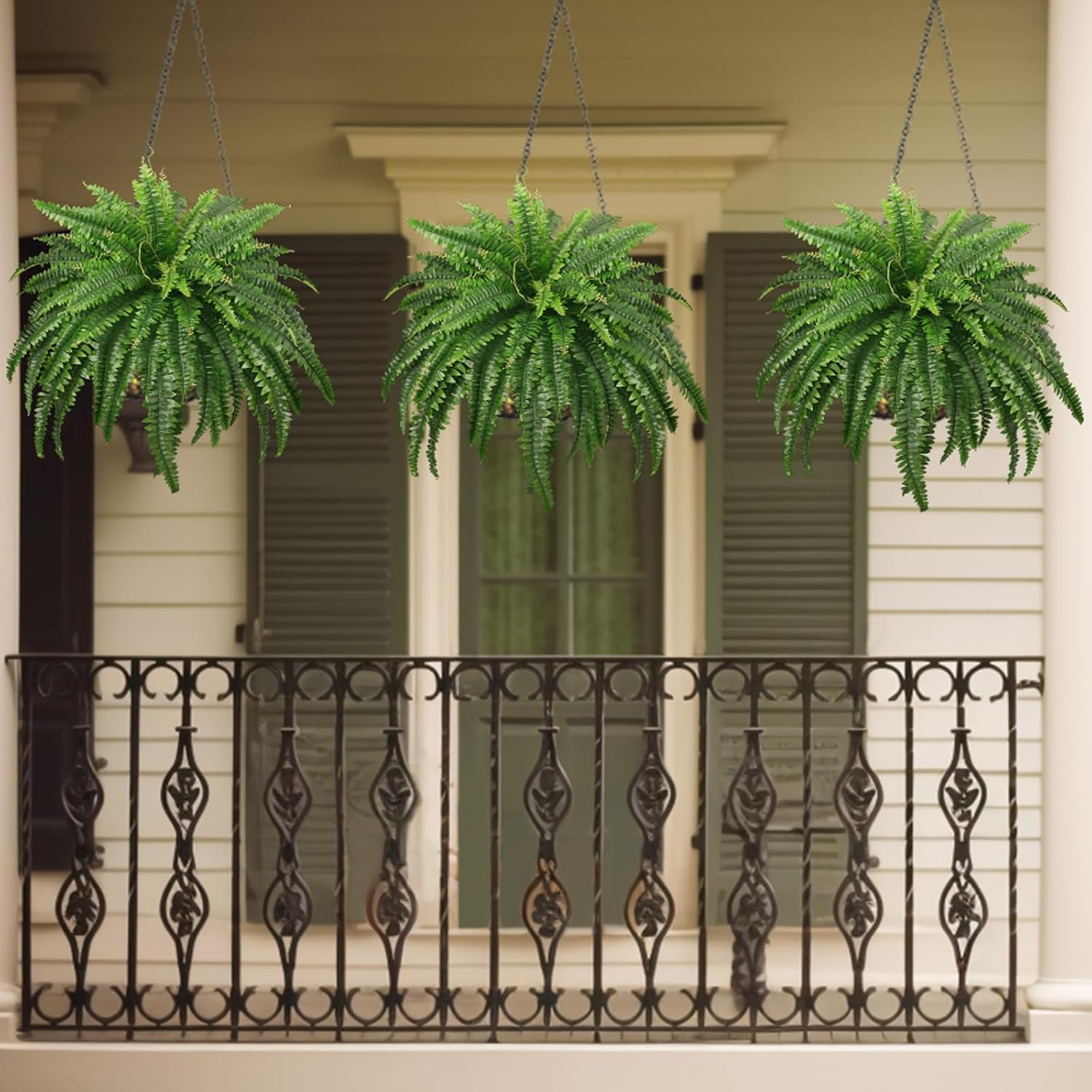 🔥$9.98 On Sale Today Only 🌿 UV Resistant Lifelike Artificial Boston Fern