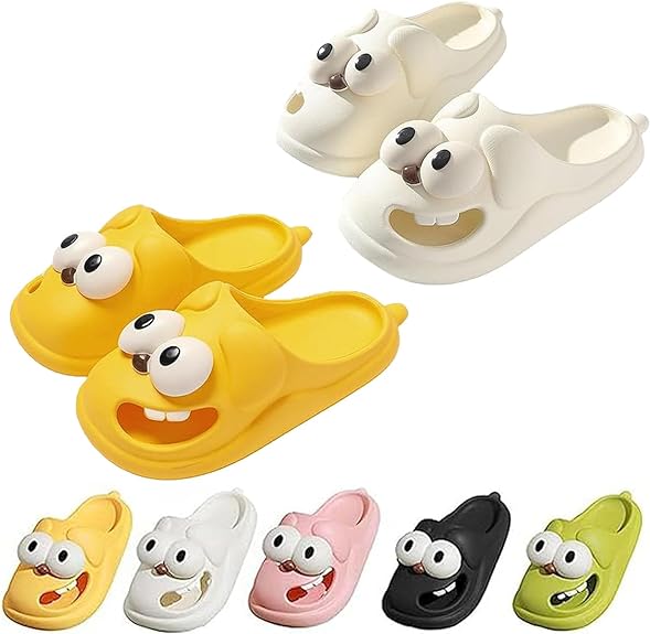 3D Big Eye Dog Fun Cartoon Package Head Eva Slippers