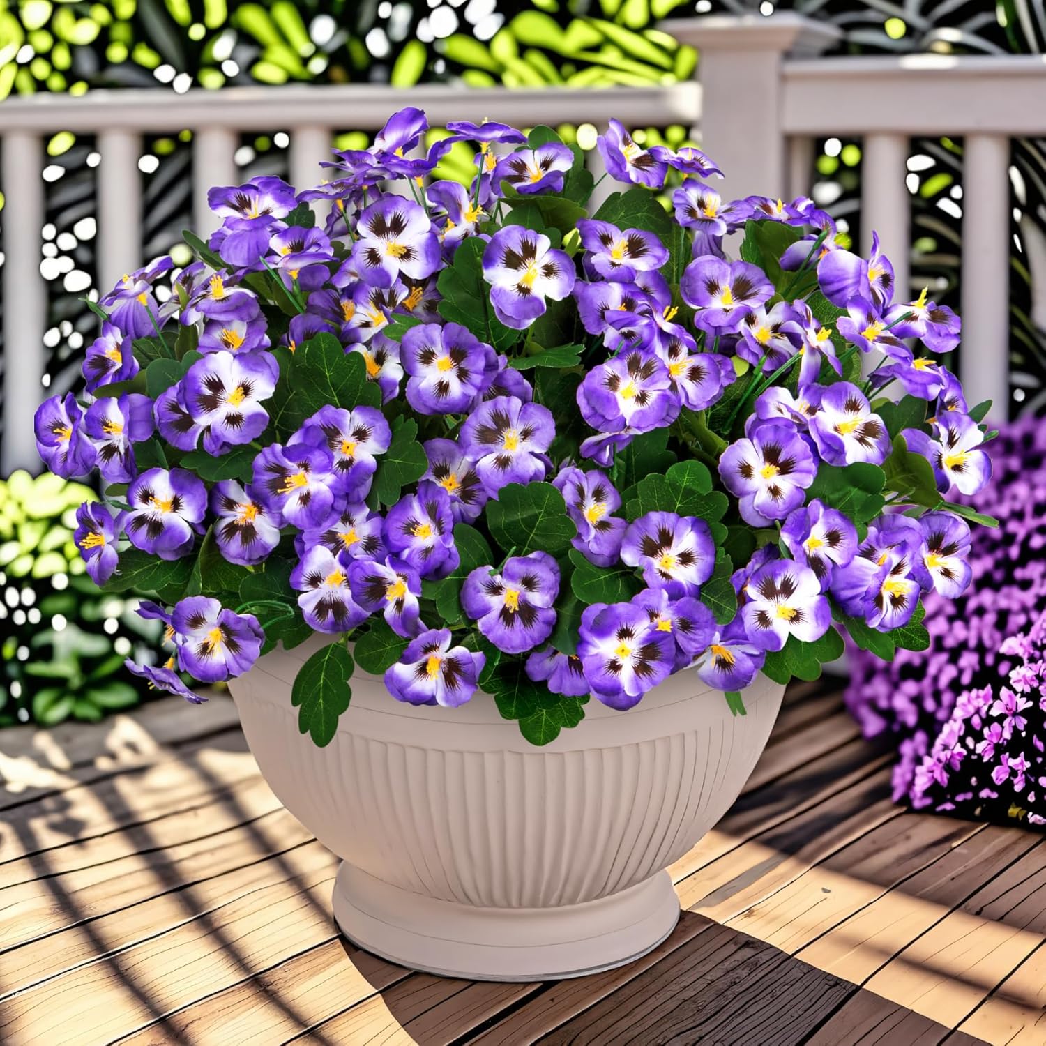 💥Last Day Each Only $2.49💐Artificial Pansy Flowers - UV resistant, Waterproof, Windproof
