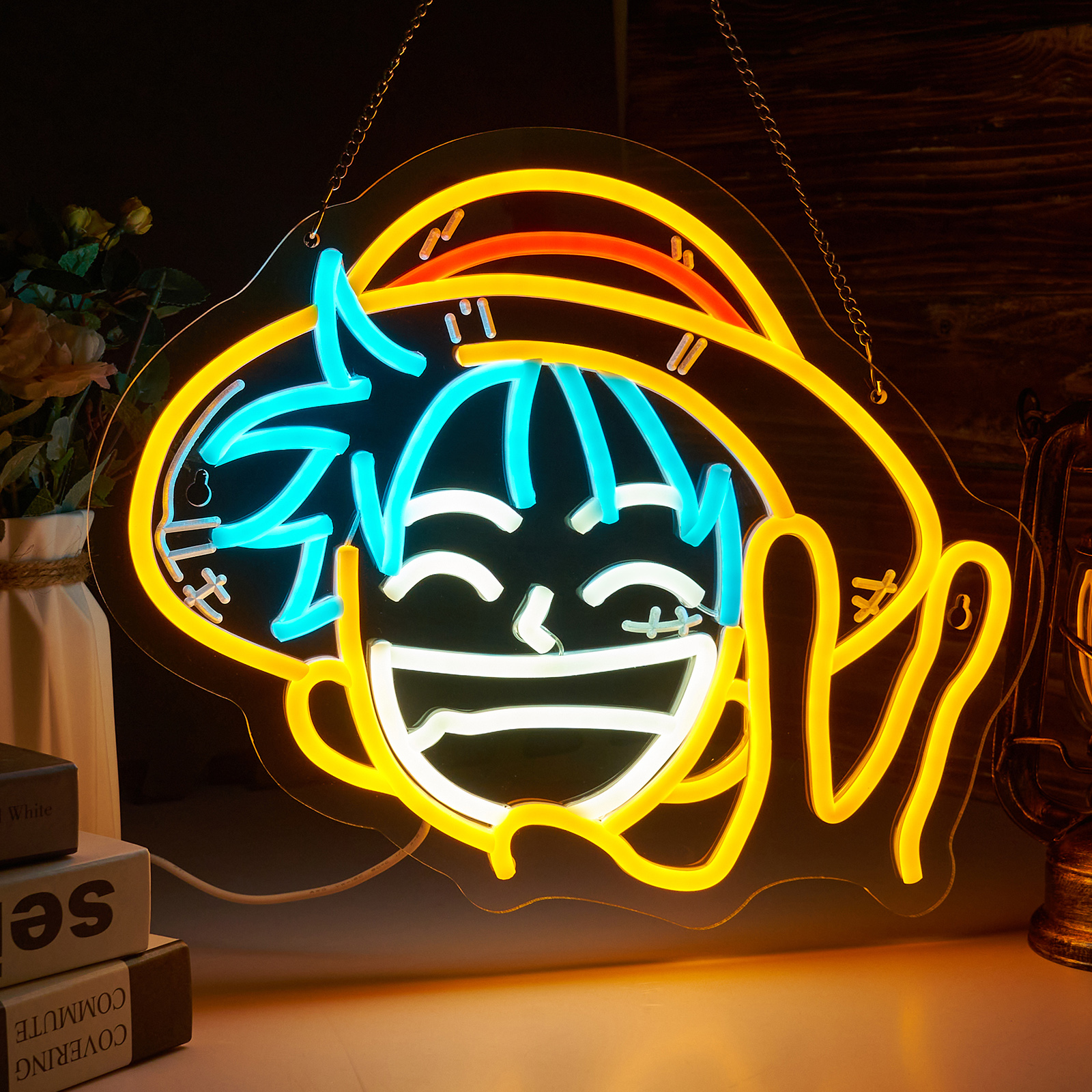 Anime neon sign One piece neon sign for wall decor Kids room Bedroom Teens room Game room decor