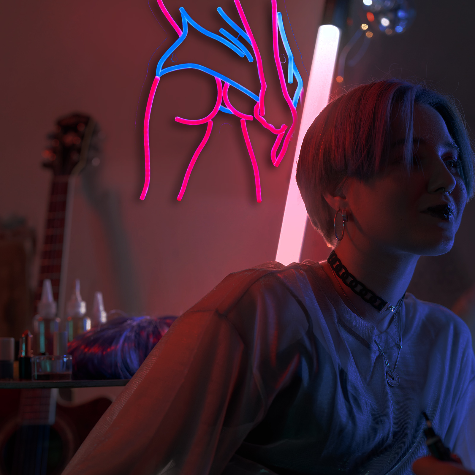 Lady Neon Signs Lady Buttocks Neon Sign Woman Body Decor Smart plug timer compatible USB-Powered Suitable for Birthday Gift Party Man Cave (12.6x14.8 Inch)