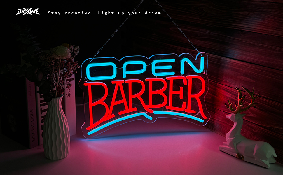 Barber Neon Sign Dimmable Barber led Sign for wall decor Barber Shops Hair Salon Barber Studio Art Decor