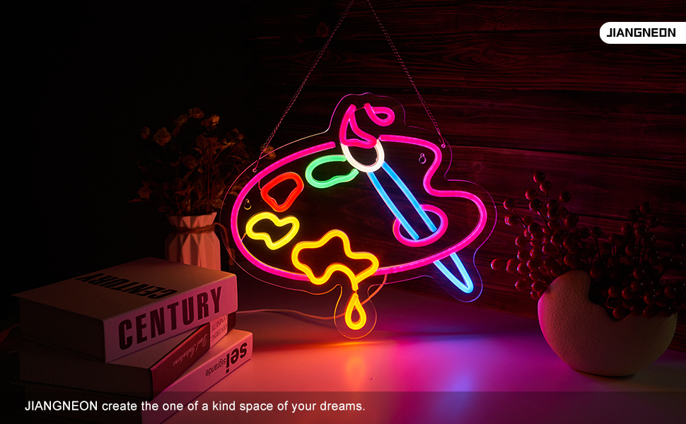 Art neon sign Paint neon sign Paint Palette Neon Sign for wall decor Studio Room Painting Room Art Classroom Art Studio Decor Gift for Painter
