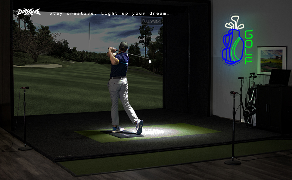 Golf neon sign Par Tee Golf Neon Sign for wall decor Golf Club Bedroom Man Cave Decor