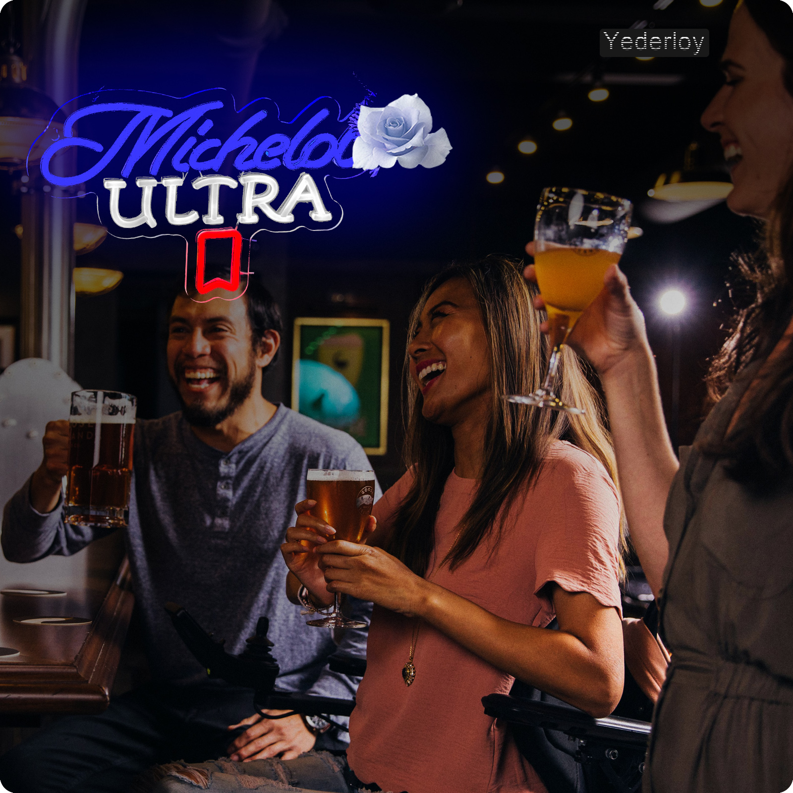 Beer Neon Sign Michelob Neon Light USB Powered Dimmable Man Cave Cafe Bistro Club Party Beer Bar Restaurant Decor