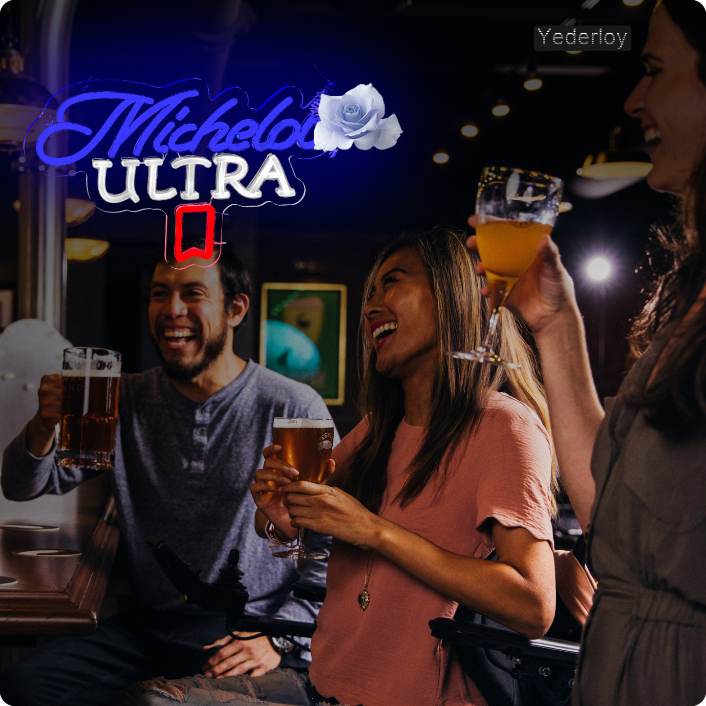 Beer Neon Sign Michelob Neon Light USB Powered Dimmable Man Cave Cafe Bistro Club Party Beer Bar Restaurant Decor