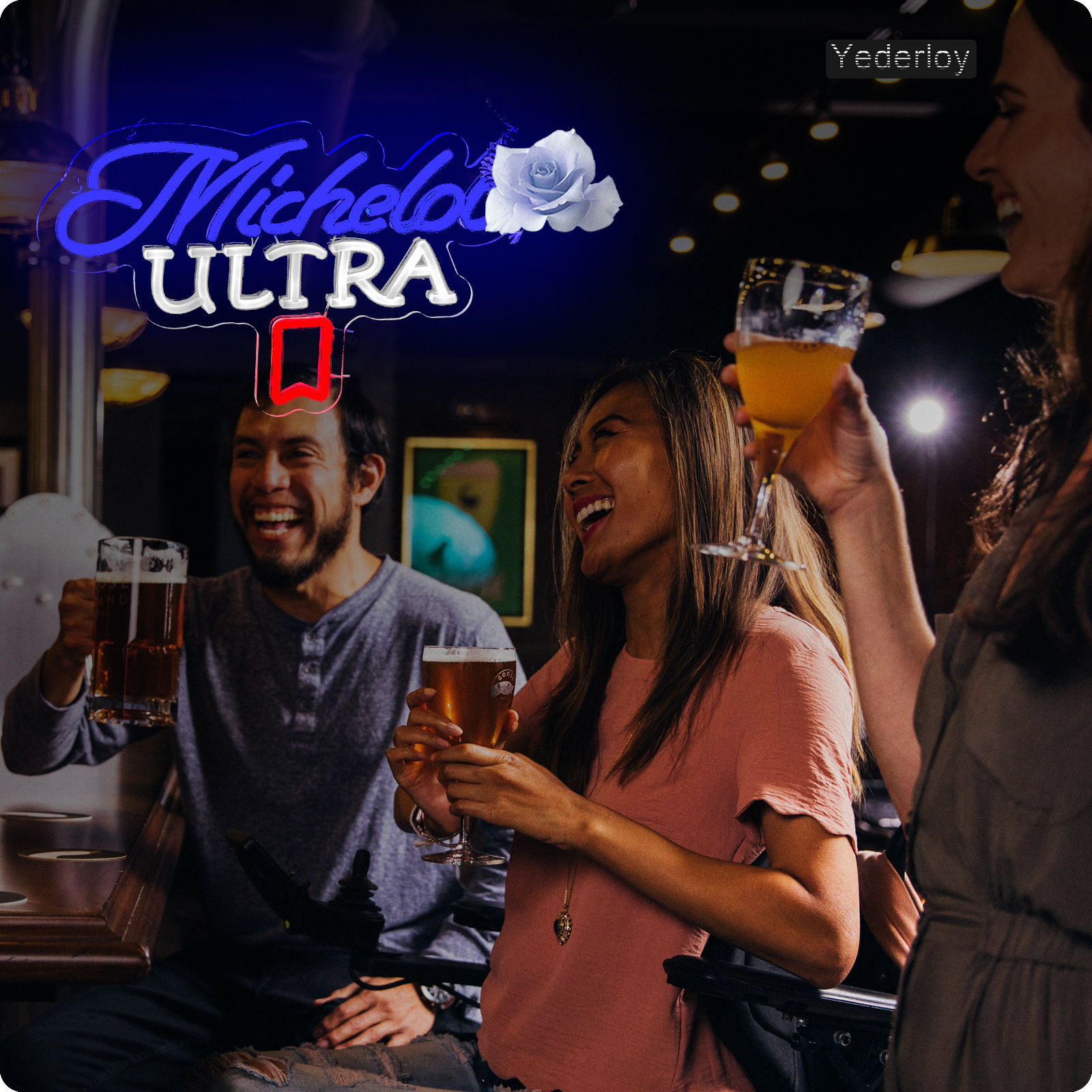 Beer Neon Sign Michelob Neon Light USB Powered Dimmable Man Cave Cafe Bistro Club Party Beer Bar Restaurant Decor