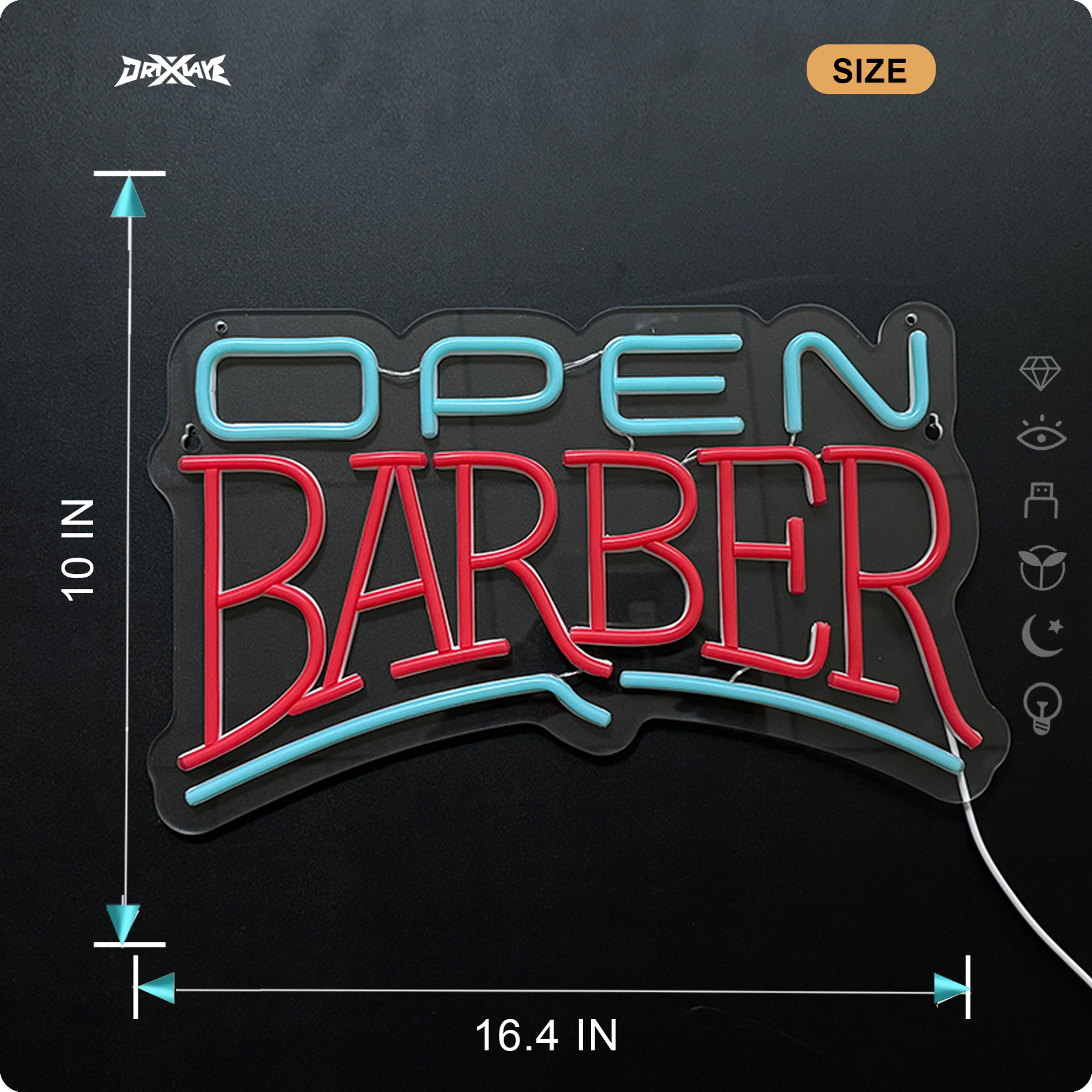 Barber Neon Sign Dimmable Barber led Sign for wall decor Barber Shops Hair Salon Barber Studio Art Decor