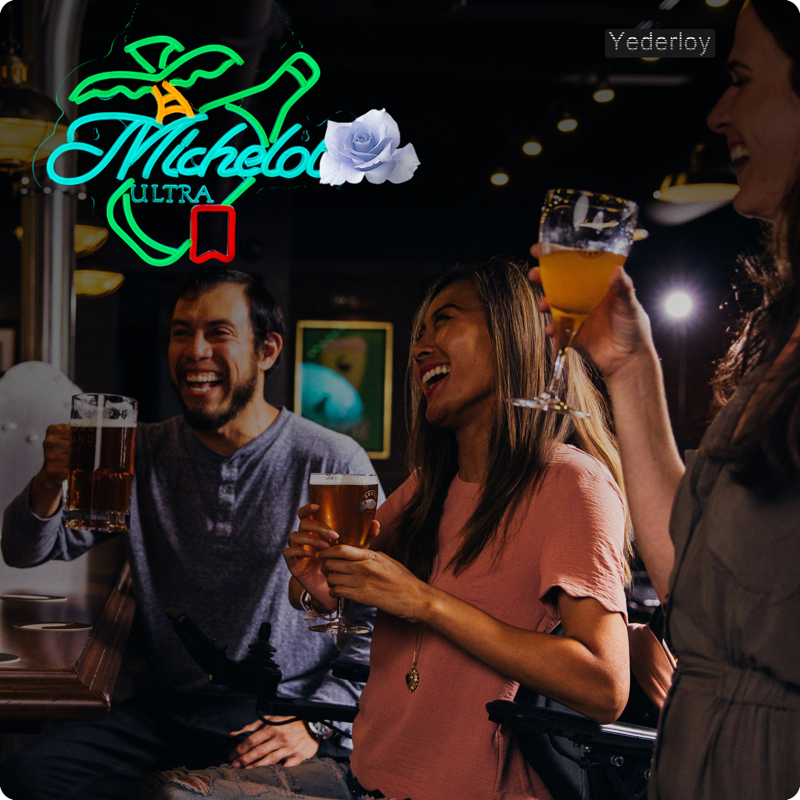 Beer Neon Sign Michelob Neon Light USB Powered Dimmable Man Cave Cafe Bistro Club Party Beer Bar Restaurant Decor