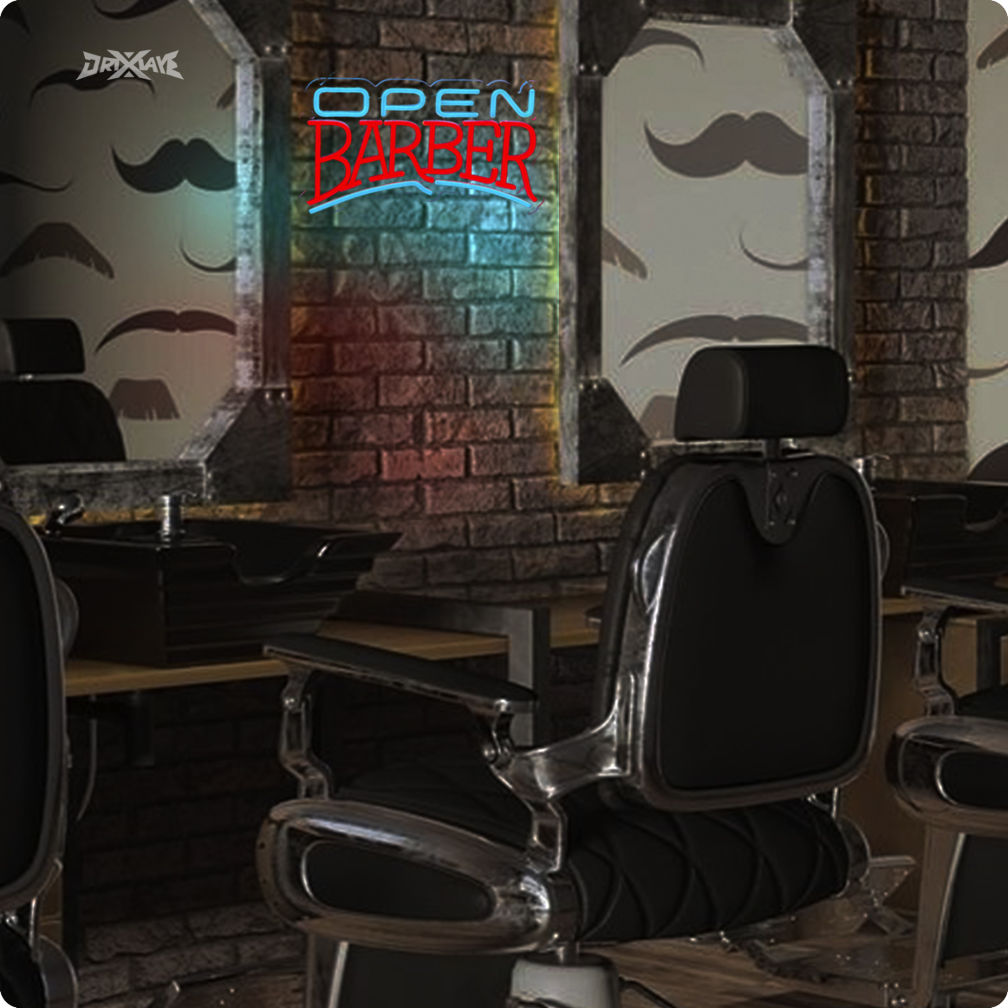 Barber Neon Sign Dimmable Barber led Sign for wall decor Barber Shops Hair Salon Barber Studio Art Decor