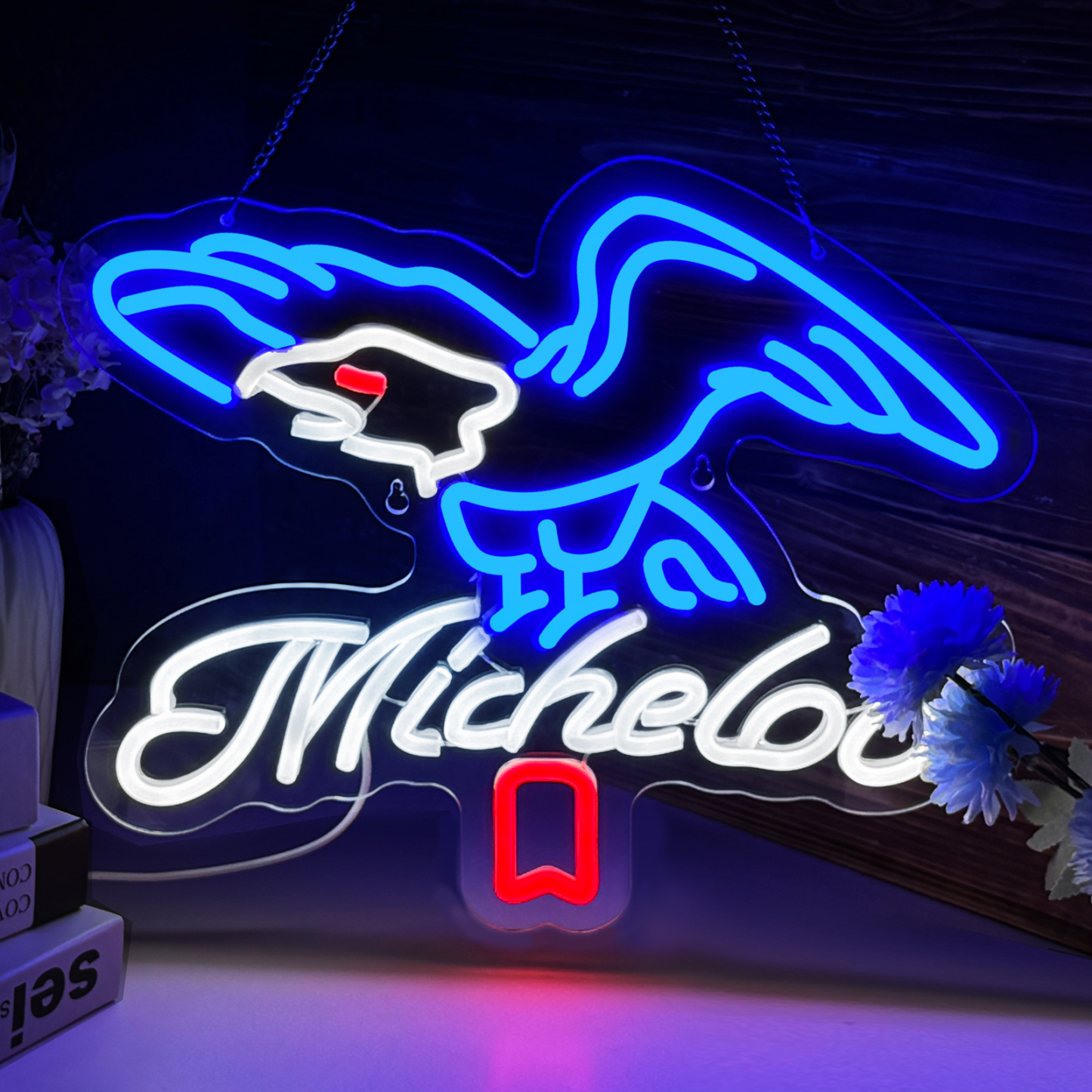 Beer Neon Sign Michelob Neon Light USB Powered Dimmable Man Cave Cafe Bistro Club Party Beer Bar Restaurant Decor