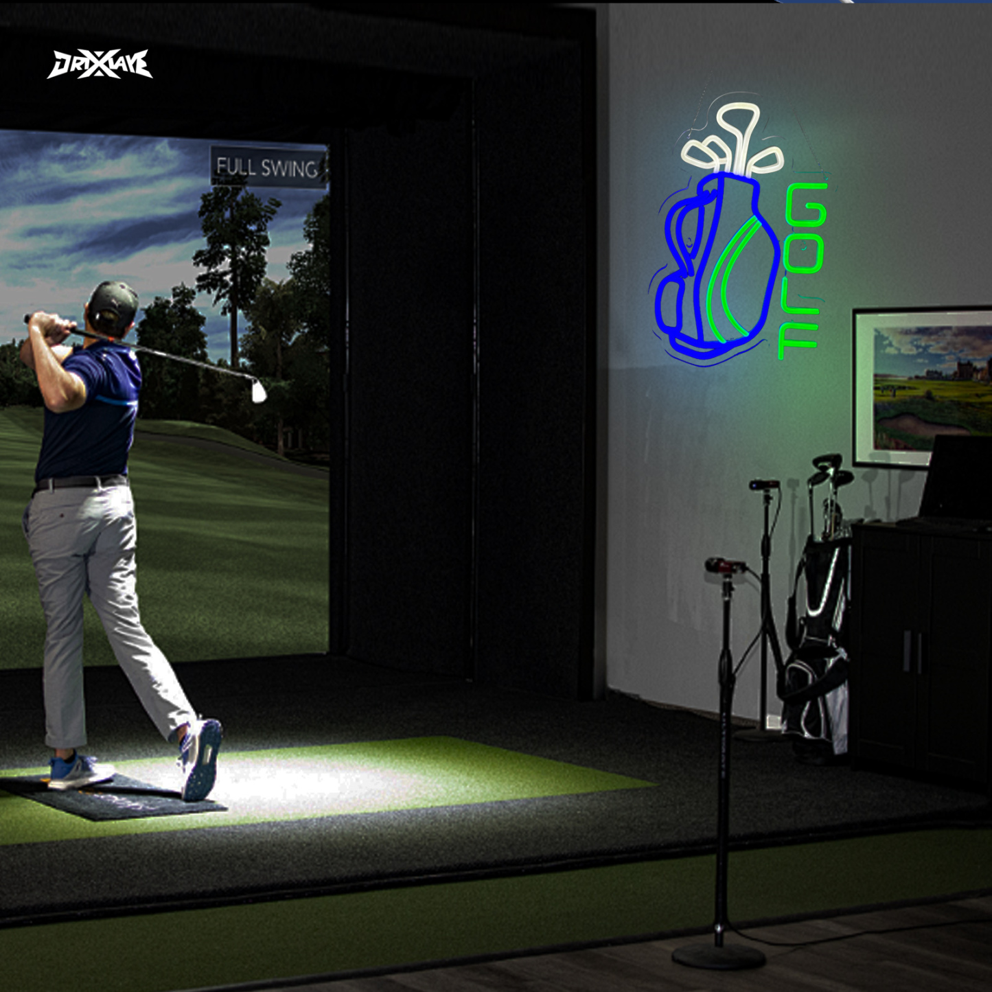 Golf neon sign Par Tee Golf Neon Sign for wall decor Golf Club Bedroom Man Cave Decor