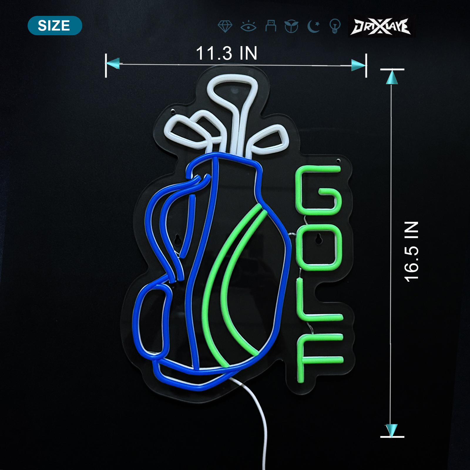 Golf neon sign Par Tee Golf Neon Sign for wall decor Golf Club Bedroom Man Cave Decor