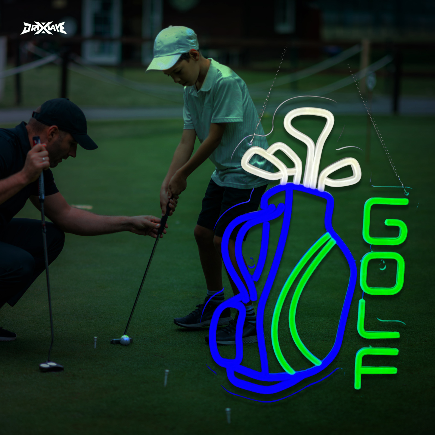 Golf neon sign Par Tee Golf Neon Sign for wall decor Golf Club Bedroom Man Cave Decor