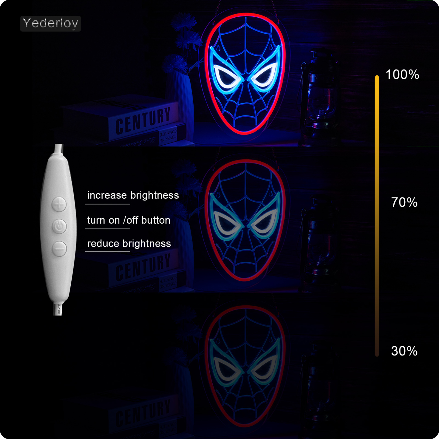 Anime neon sign Spider Man neon sign for wall decor Kids room Bedroom Teens room Game room decor