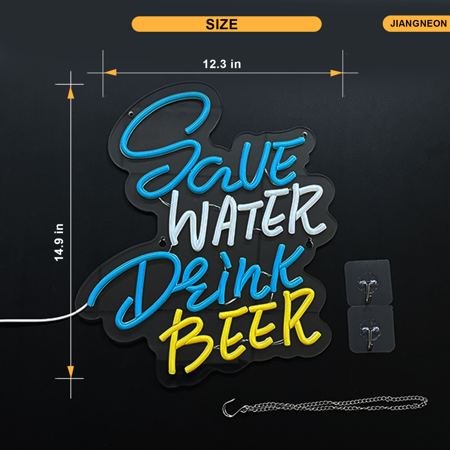 Save Water Drink Beer Neon Sign Beer Neon Sign for wall decor Man Cave Cafe Bistro Club Party Decorations