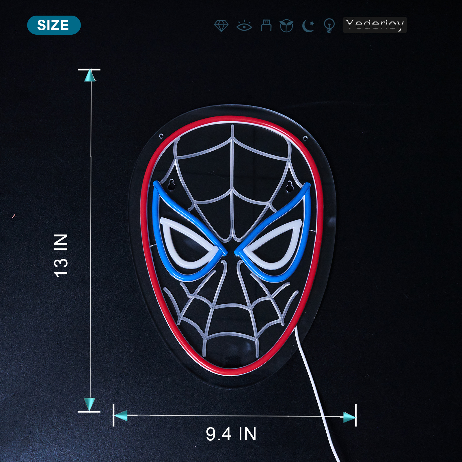 Anime neon sign Spider Man neon sign for wall decor Kids room Bedroom Teens room Game room decor