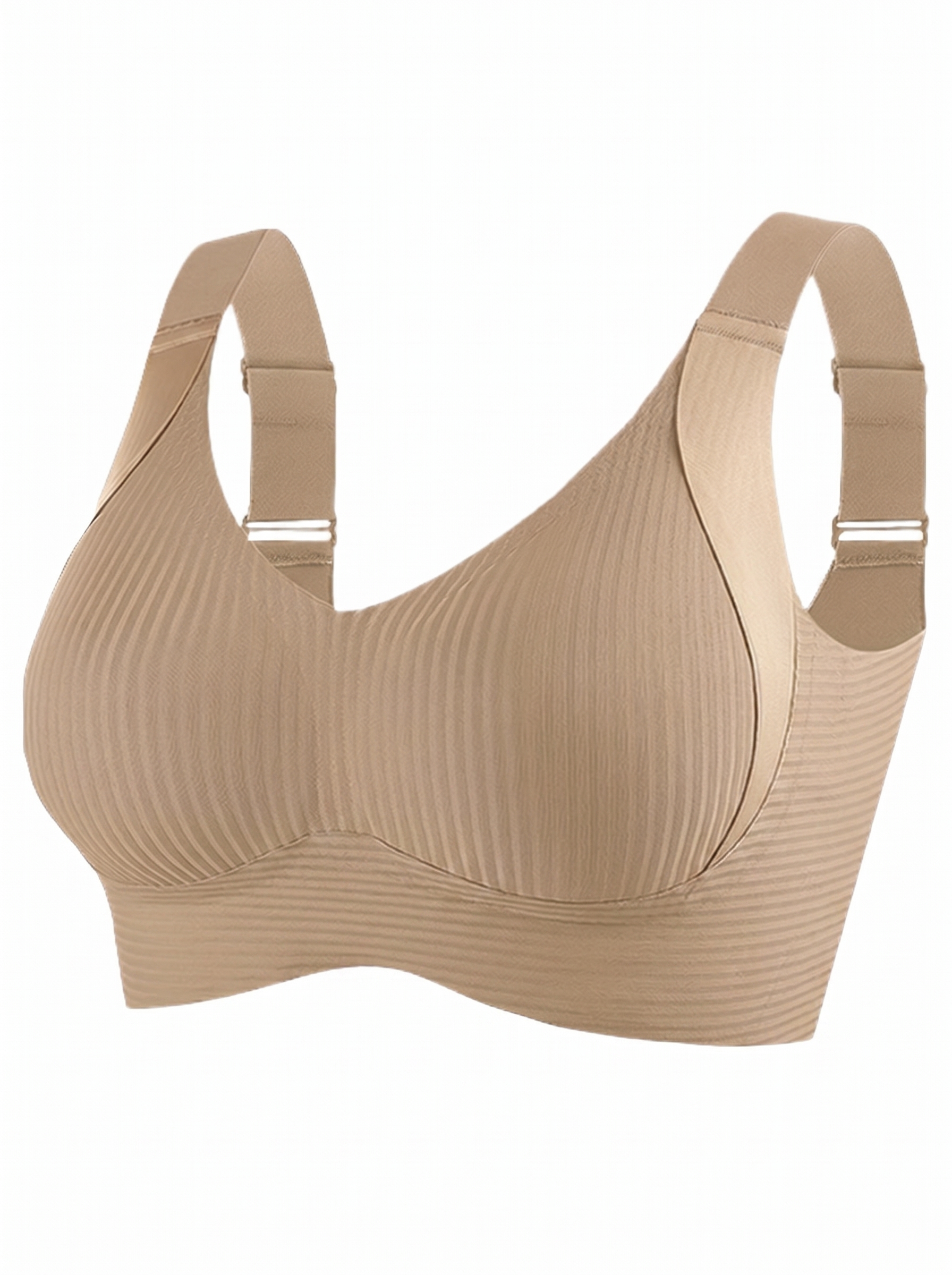 🔥Mother's Day Sale：Buy 1 Get 2 Free🔥Women's Ribbed Push Up Adjustable Wireless Bra