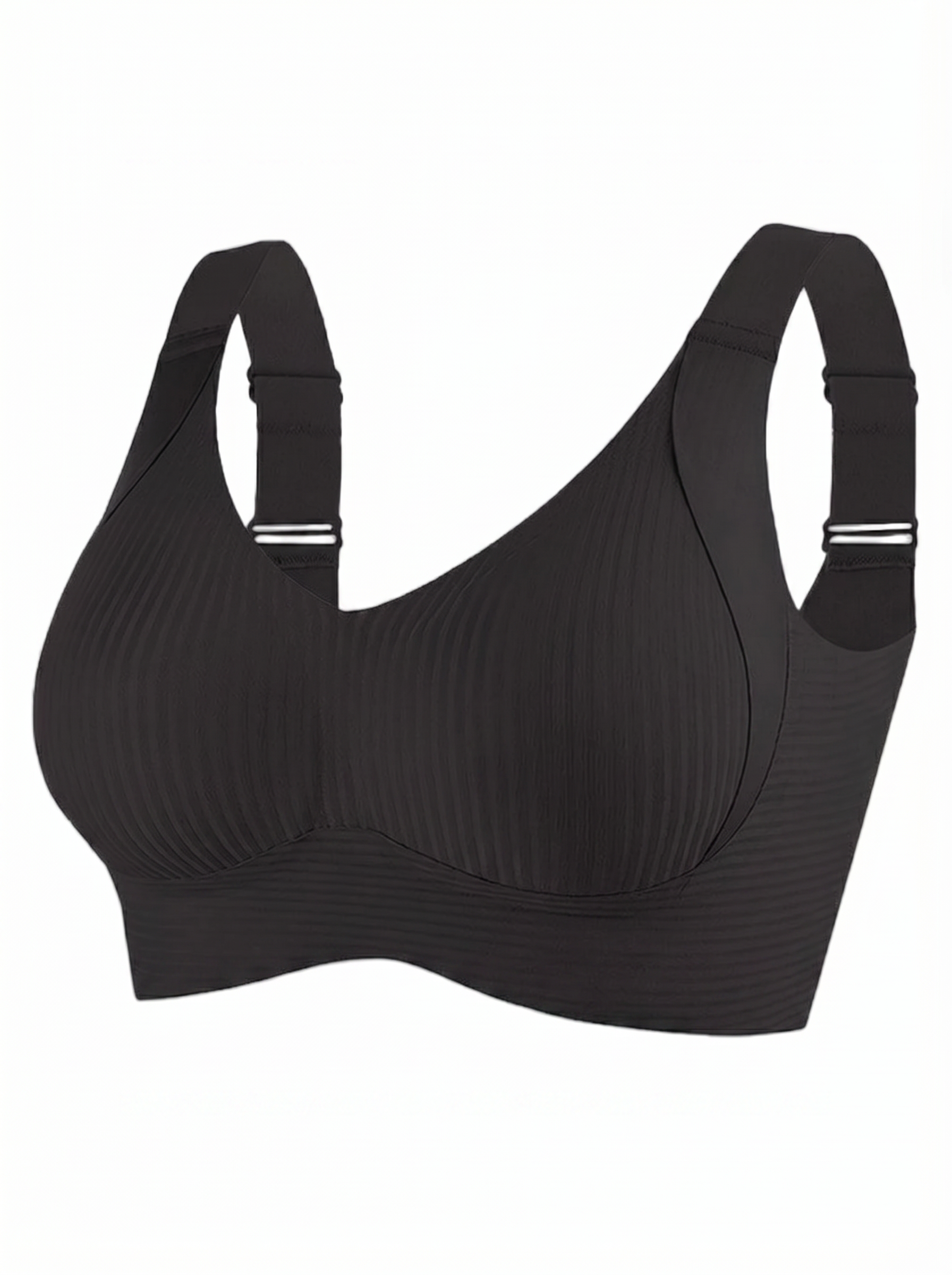 🔥Mother's Day Sale：Buy 1 Get 2 Free🔥Women's Ribbed Push Up Adjustable Wireless Bra