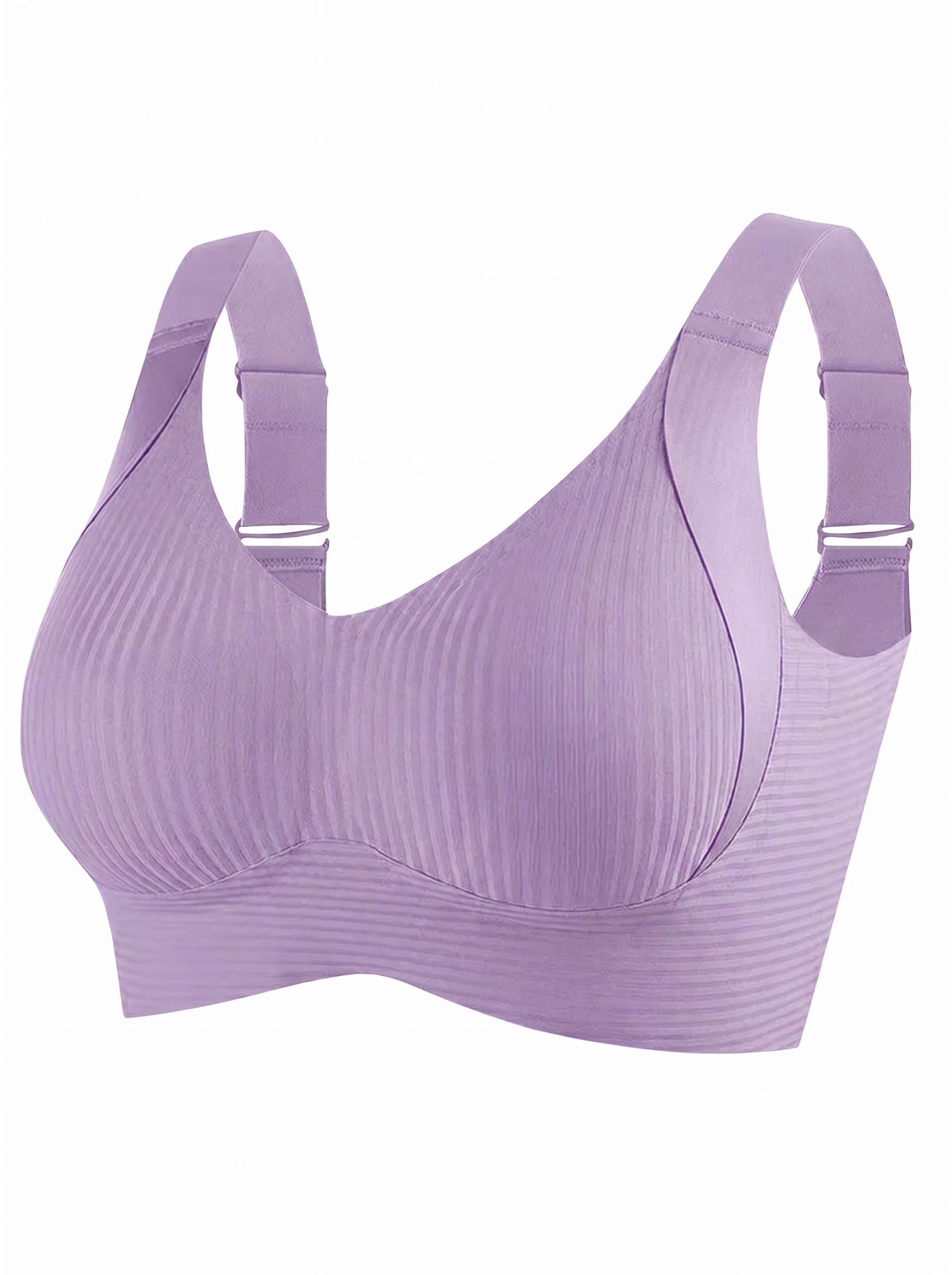 🔥Mother's Day Sale：Buy 1 Get 2 Free🔥Women's Ribbed Push Up Adjustable Wireless Bra