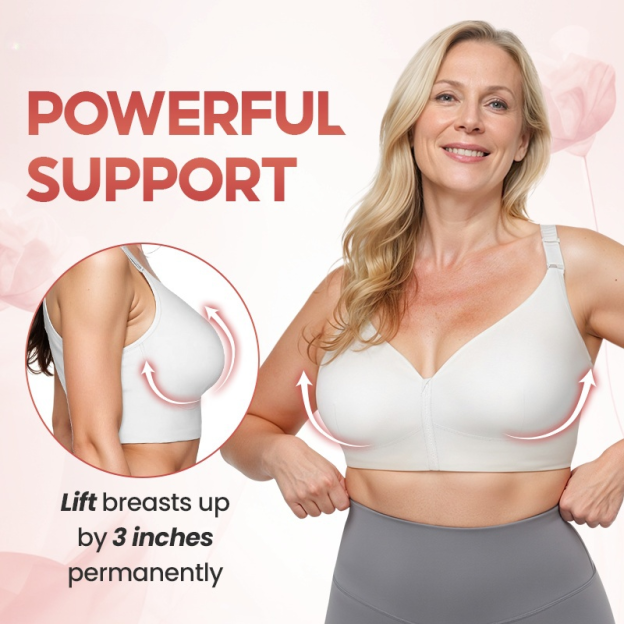 （🔥Limited Time Sale）- Women's Front Zip Powerful Support Comfy Bra