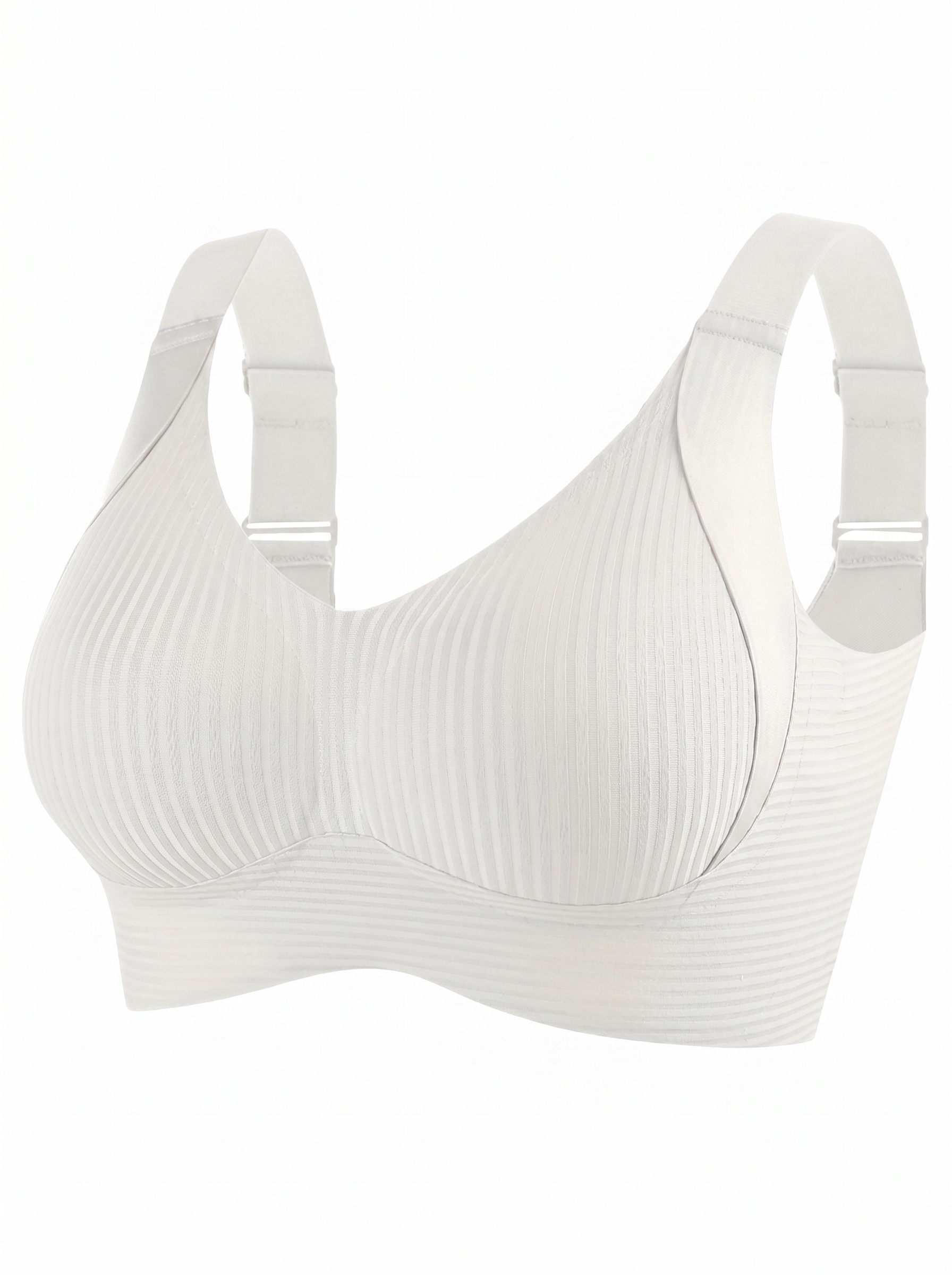 🔥Mother's Day Sale：Buy 1 Get 2 Free🔥Women's Ribbed Push Up Adjustable Wireless Bra