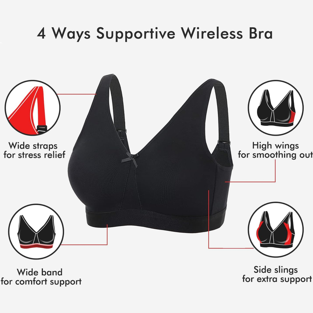 Lismali Cotton Wireless Unlined Sleep Bra