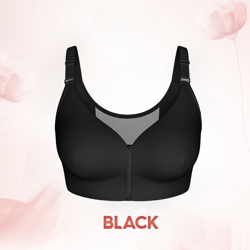 （🔥Limited Time Sale）- Women's Front Zip Powerful Support Comfy Bra
