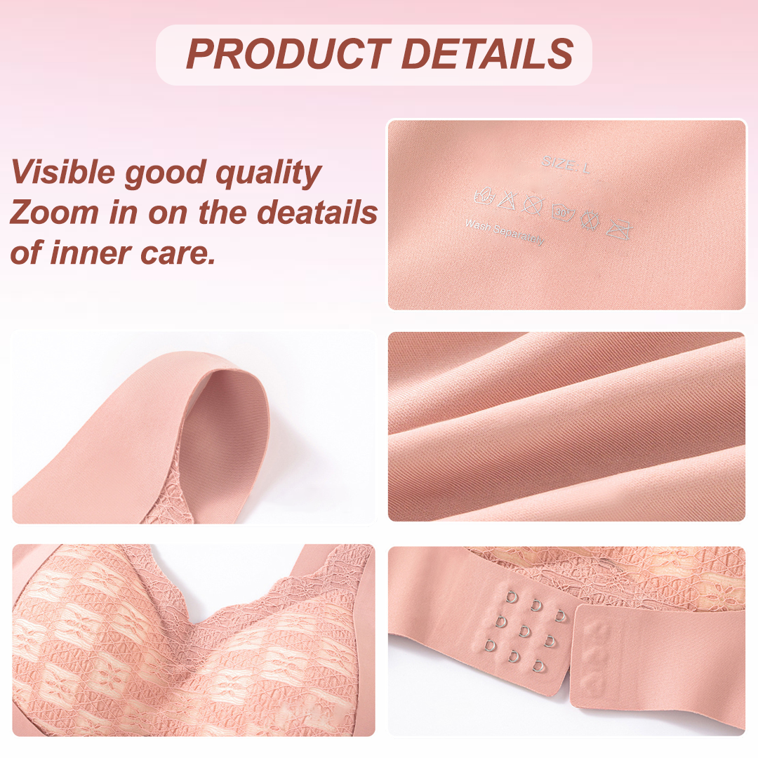 Lismali Ultra Thin Molded Cup Front Buckle Seamless Bra