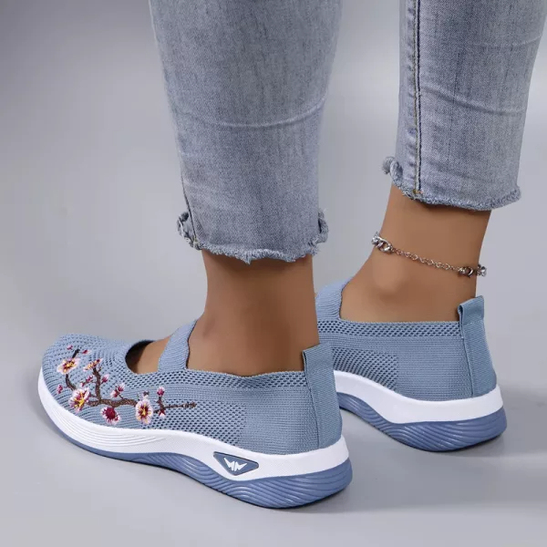 🔥Last Day Promotion 70% OFF🔥- Women's comfortable breathable floral knitted sneakers