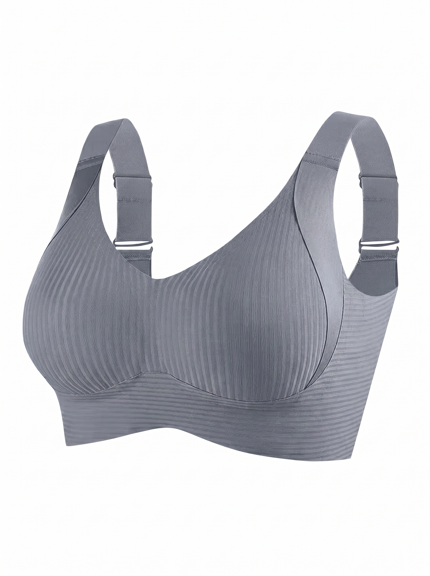 🔥Mother's Day Sale：Buy 1 Get 2 Free🔥Women's Ribbed Push Up Adjustable Wireless Bra