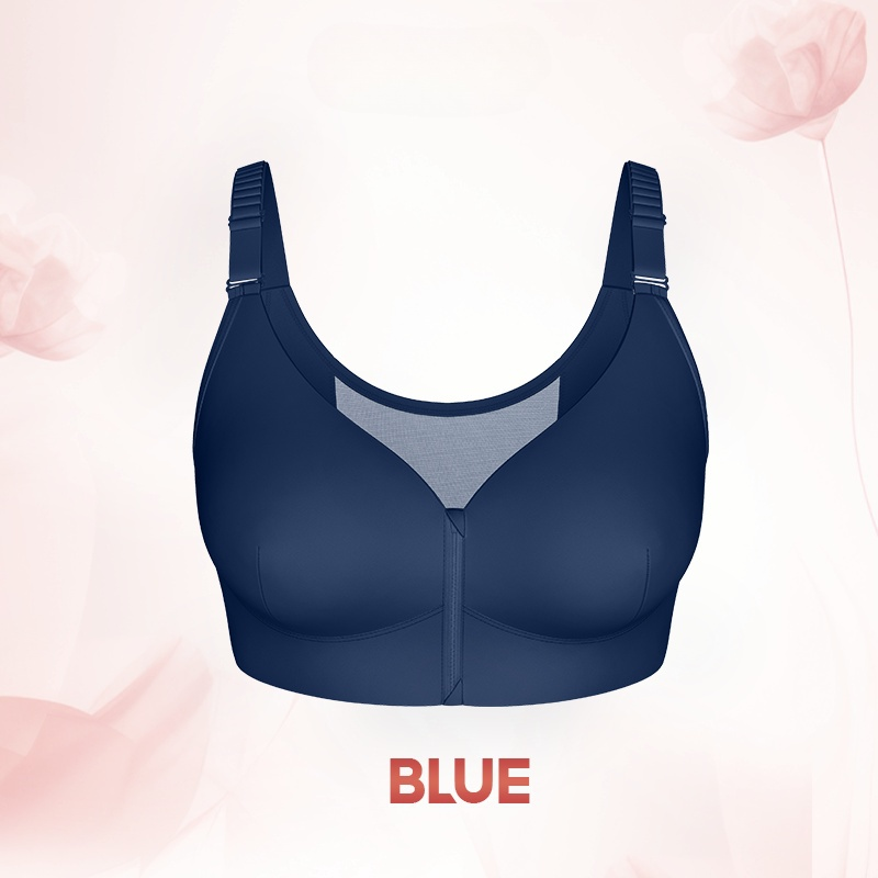 （🔥Limited Time Sale）- Women's Front Zip Powerful Support Comfy Bra