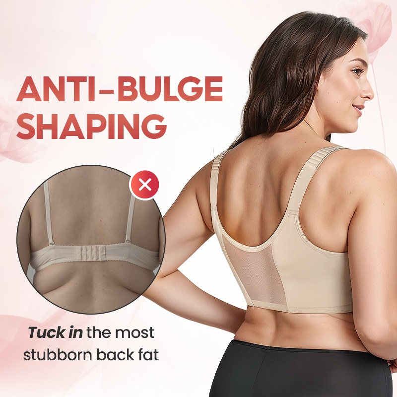 （🔥Limited Time Sale）- Women's Front Zip Powerful Support Comfy Bra