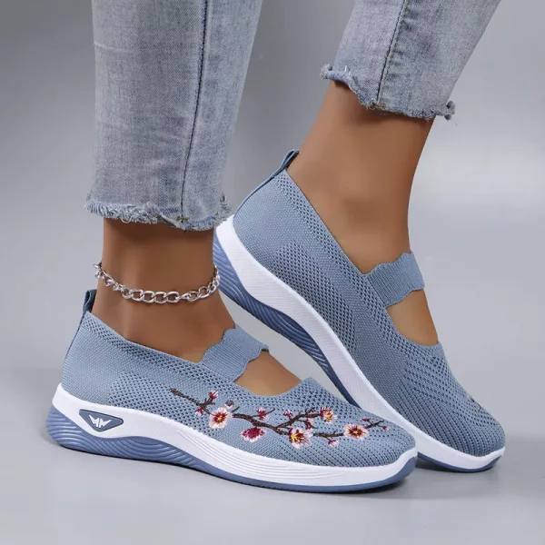 🔥Last Day Promotion 70% OFF🔥- Women's comfortable breathable floral knitted sneakers