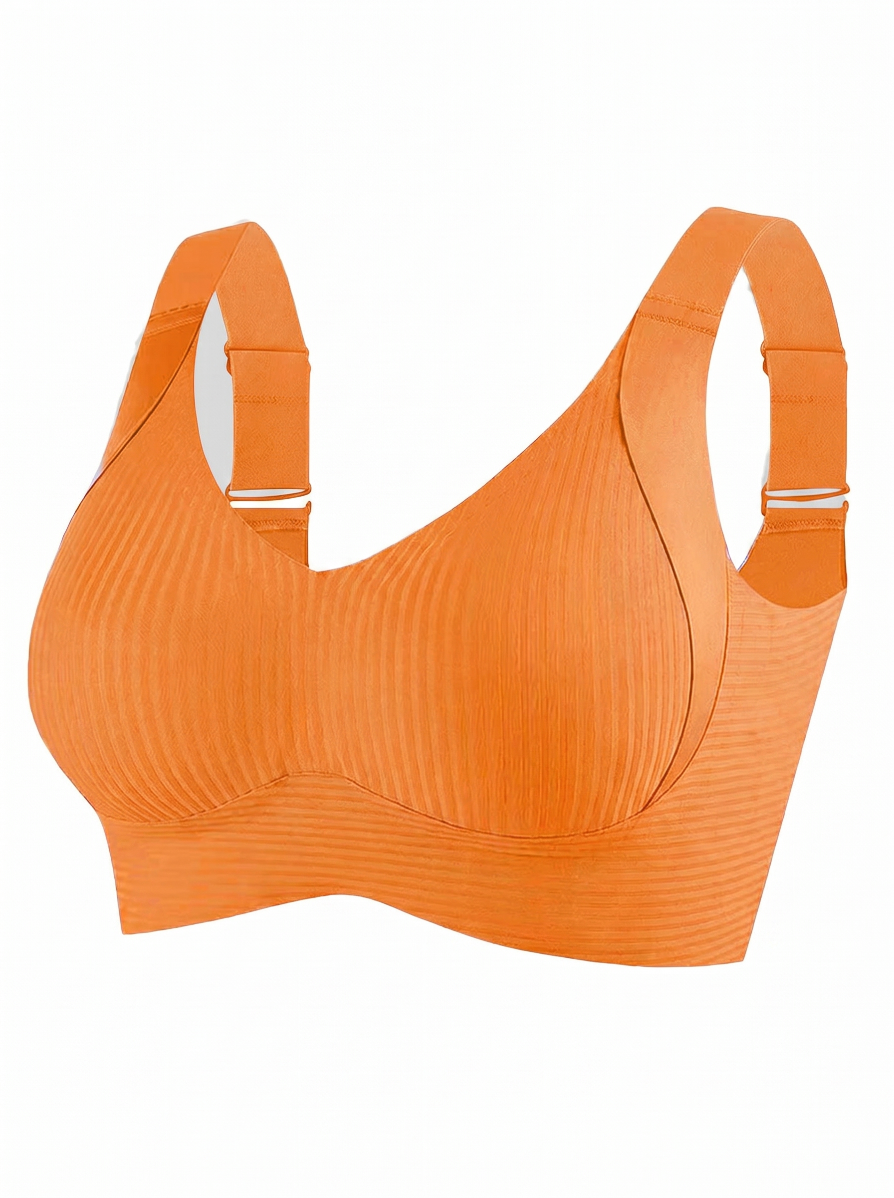 🔥Mother's Day Sale：Buy 1 Get 2 Free🔥Women's Ribbed Push Up Adjustable Wireless Bra