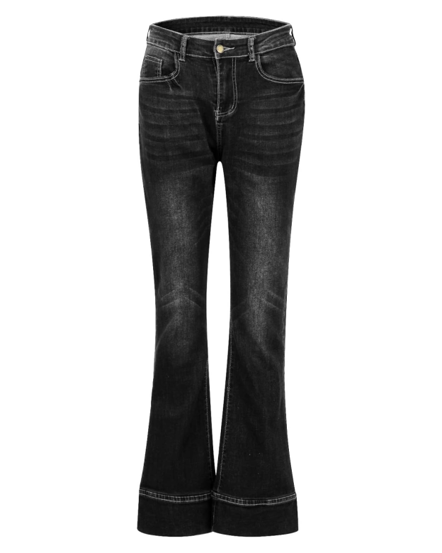 Classic Mid-Rise Flare Jeans