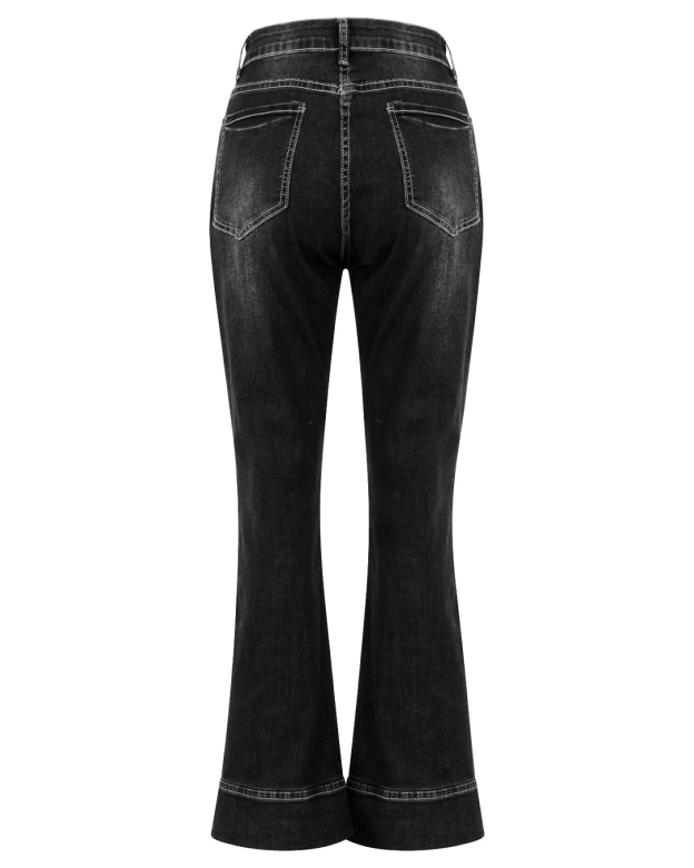 Classic Mid-Rise Flare Jeans