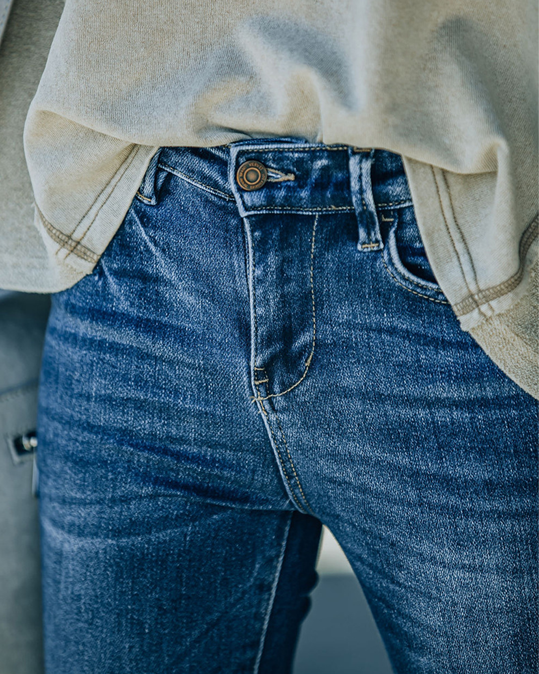 Classic Mid-Rise Flare Jeans