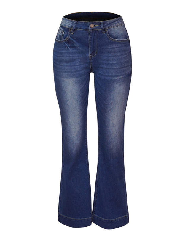Classic Mid-Rise Flare Jeans