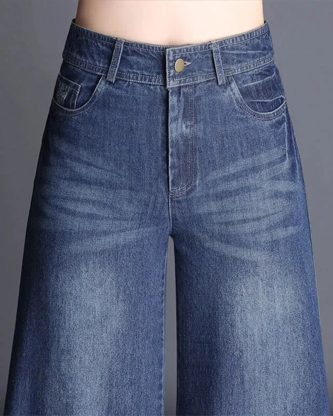 Straight High-Rise Flare Jeans